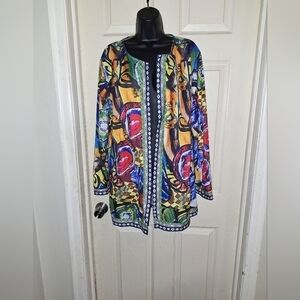 No brand multi-colored cardigan